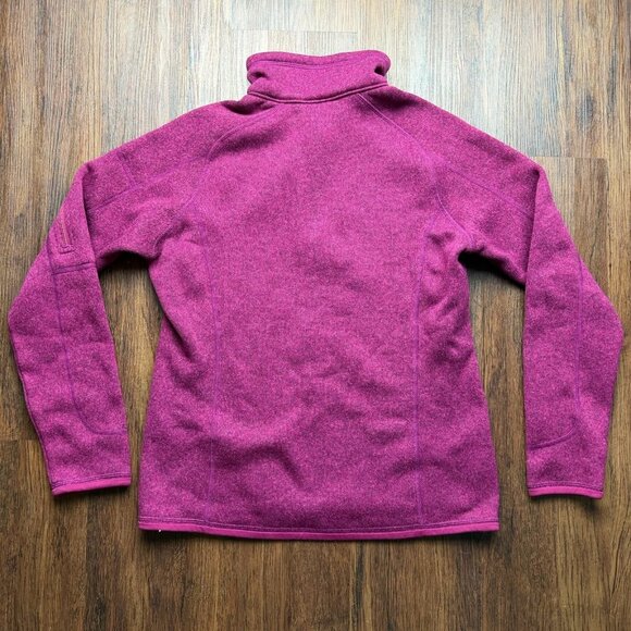 Patagonia Women's Better Sweater Magenta Purple Size Medium Quarter Zip - Picture 2 of 6
